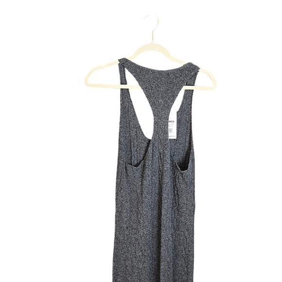 NWT Rumoured Lakeville Textured Stretch Knit Smoke Heather Grey Maxi Dress S - Picture 7 of 13